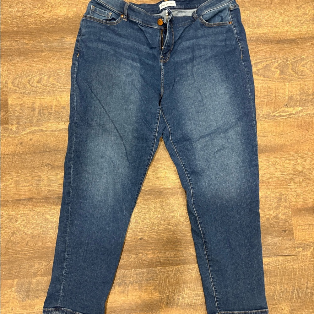 Lane Bryant Blue Ankle Cropped Jeans